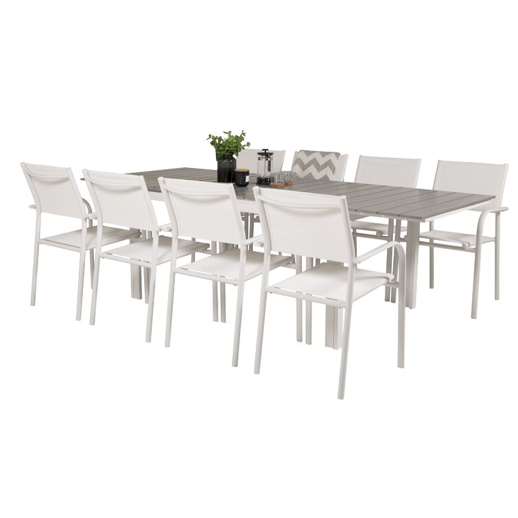 Dakota Fields Faiyaz Rectangular 8 Person 160Cm Long Dining Set